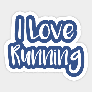 I Love Running Sport Lover Gift Women Sticker